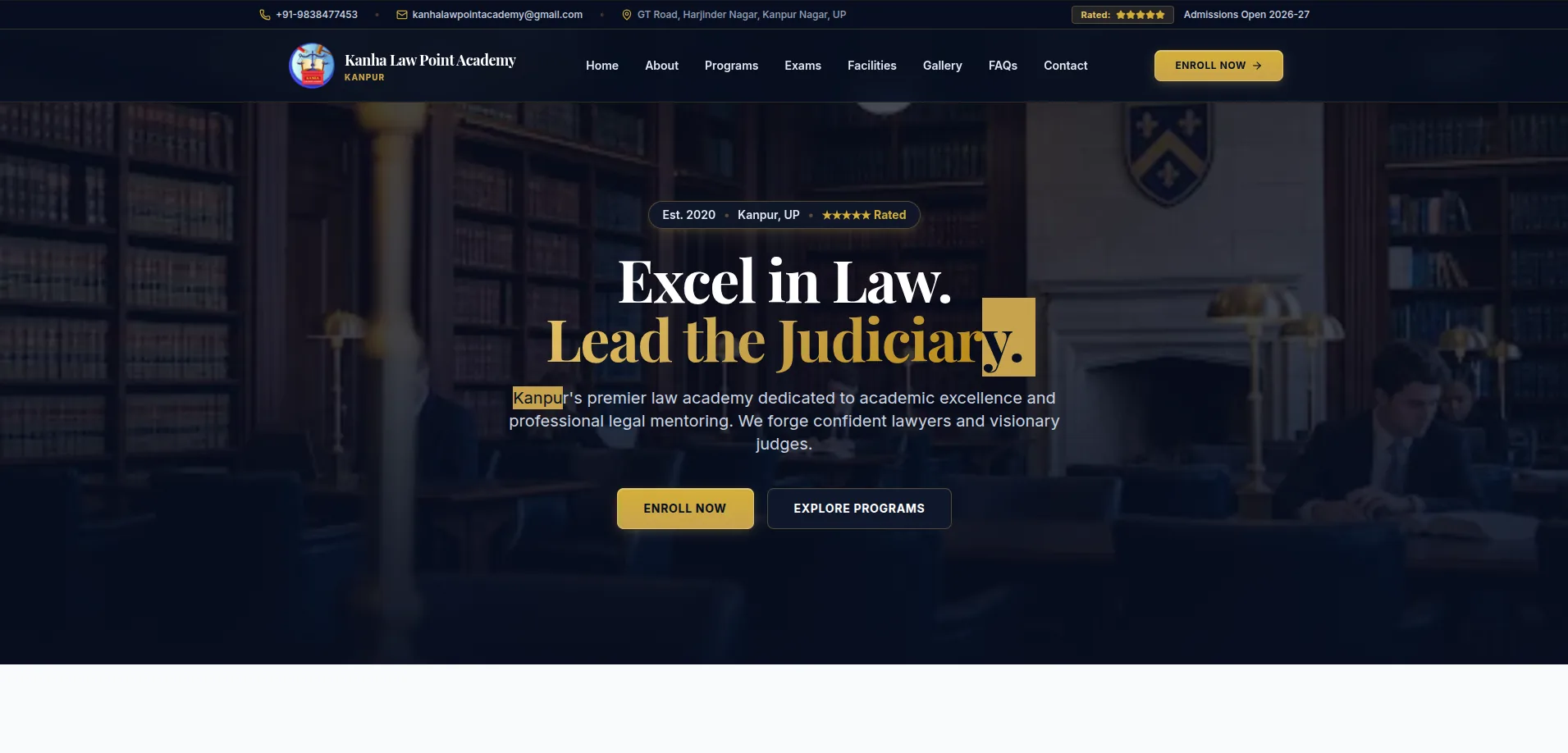 Kanha Law Point Academy EDTECH • LEGAL & JUDICIARY case study by TheUniPick