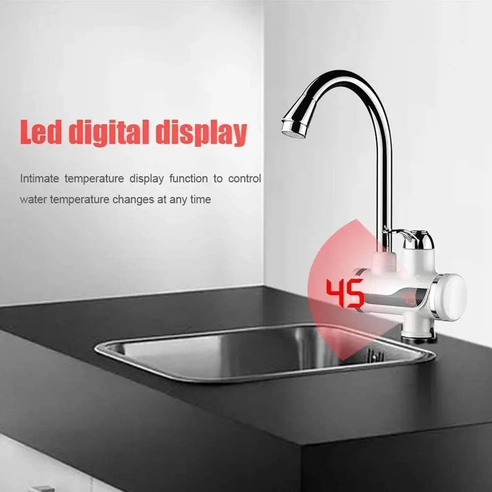 Electric Faucet Instant Hot Water Heater Tap – 3000W Fast Heating, 360° Rotating Design, Dual-Use for Kitchen & Bathroom, ISI Certified