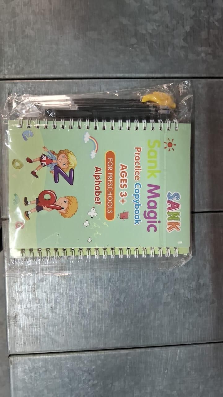 Sank Magic Practice Copybook (4 BOOKS, 1 PEN, 1 GRIP, 10 REFILL)