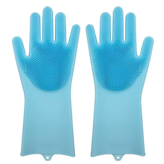 Magic Silicone Cleaning Gloves – Heat Resistant, Multipurpose, Reusable, and Durable (1 Pair)