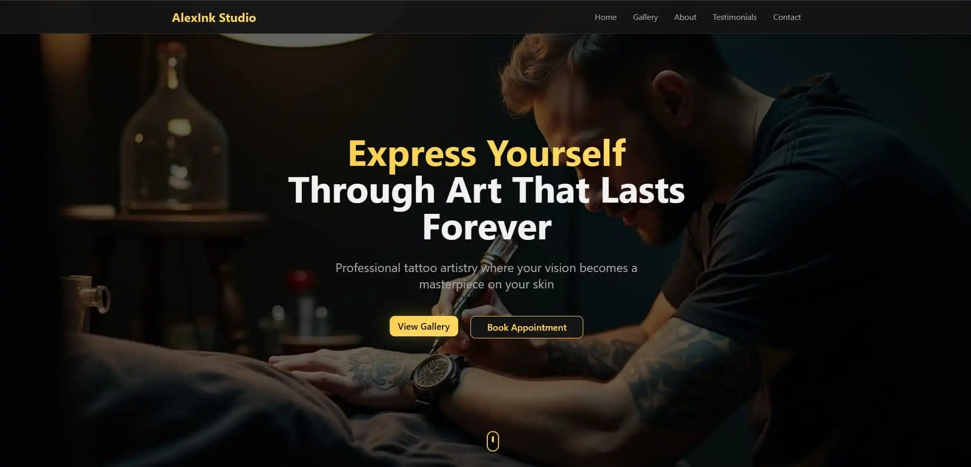 Tattoo Studio Web portfolio item by TheUniPick